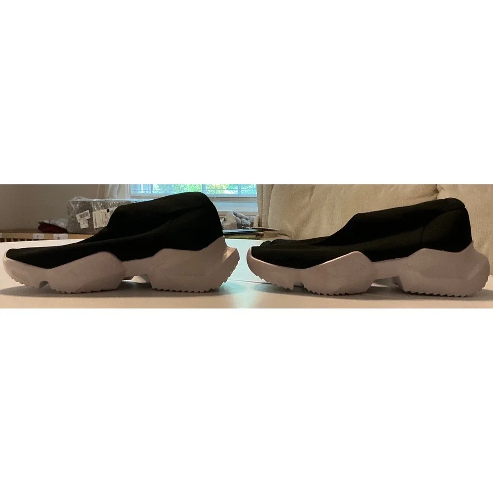 Thrusters Over The‎ Knee Sock Boots Sz 40/10 Black White Platform Cybercore